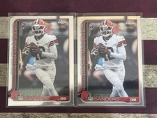 2025 Topps Chrome Shedeur Sanders Rookie RC Base Cleveland Brown Colorado