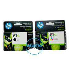 2-PACK GENUINE HP 61XL Black TriColor Ink DESKJET 2540 2541 2544 NEW SEALED