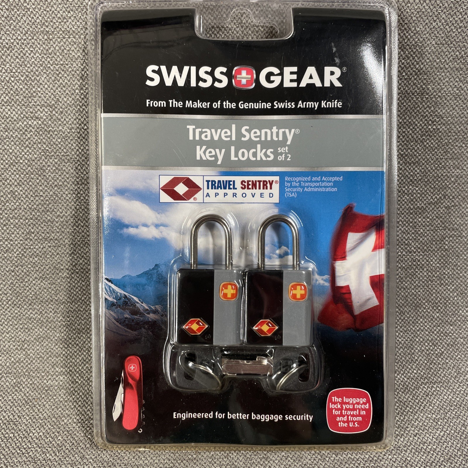 Swiss Gear Travel Sentry Key Locks 2-Pack Wenger TSA WJ6071B