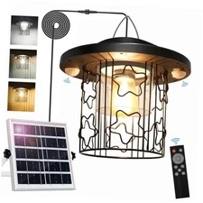 Solar Shed Light Work Day & Night, Bright 3000LM 5 Modes Solar Powered Star