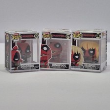Bitty Pop! Deadpool Heavy Metal, Dinopool, Deadpool Barista 1" Figures Set of 3