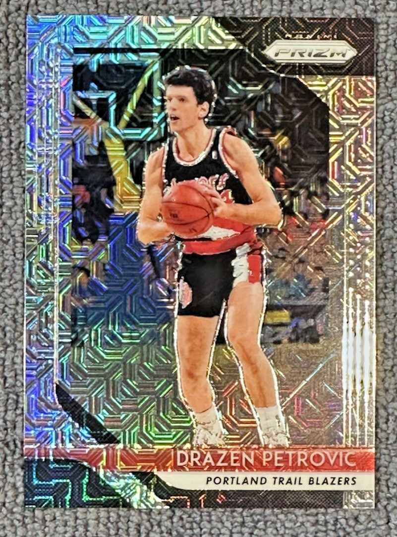 2018-19 Panini Prizm Drazen Petrovic Mojo Prizm 23/25 #275 Trail Blazers