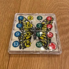 Retro Slide Puzzle Plastic Number Game - Used, Classic Showa Style SS6