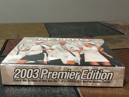 2003 Netpro Premier Edition Tennis Factory Sealed Pack Box Bottom Lleyton Hewitt - Picture 3 of 10
