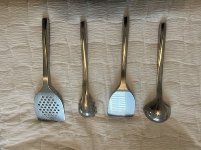 Williams Sonoma Stainless Steel Cooking Utensil Set, 4 Pc, Dishwasher Safe