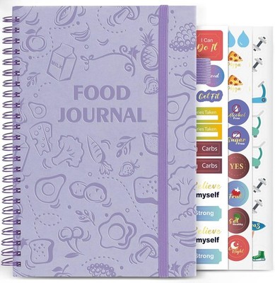 EPEWIZD Food Journal for Women Weight Loss A5(5.6*8.5''), Purple 