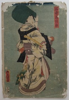 antique original japanese woodblock print/ukiyo e/toyokuniⅢ