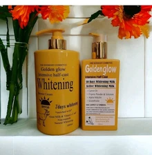 Golden Glow Active Intensive Goat Milk H.C Lightening Shower Cream , Body Milk