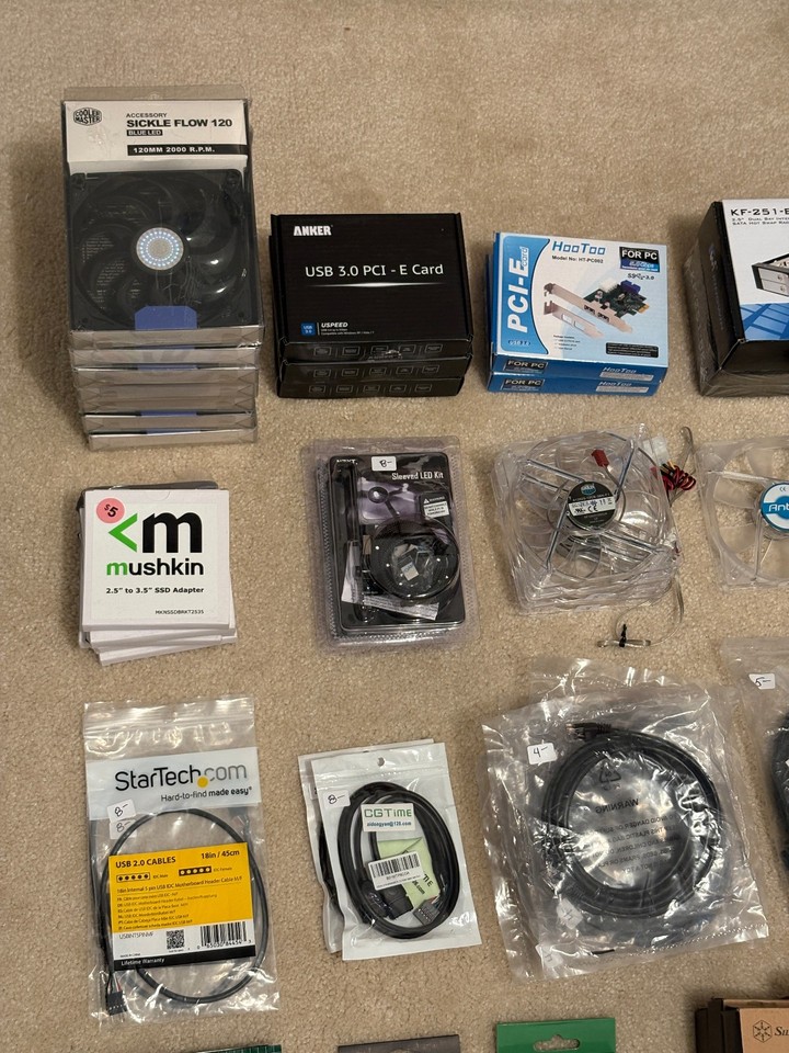 Bulk Computer Components Lot – 40 Items – Perfect for PC Builders ...
