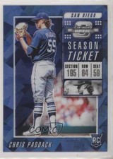 2019 Panini Chronicles Contenders Optic Blue Ice Prizm 29/99 Chris Paddack 03xg