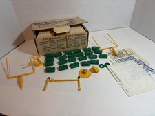 Vintage Tudor Electric Football AFC Team BOX Bases Goal Post Sticker Sheets