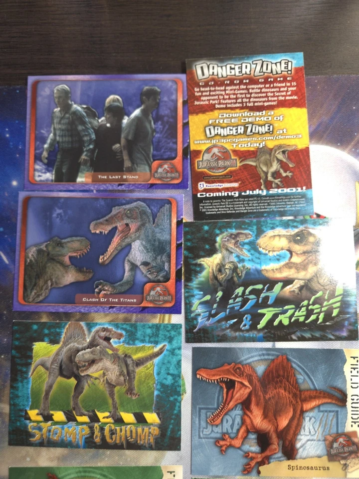 Juego de cartas coleccionables Jurassic Park 3 2001 tarjeta base Foto 3 de 4