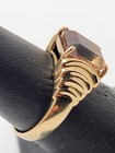 10k Solid Yellow Gold 2.90ct Emerald Cut Ametrine Solitaire Ring Size 6.75 — photo 5