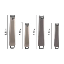Slant mouth flat mouth nail trimming with splash proof nail clipper set