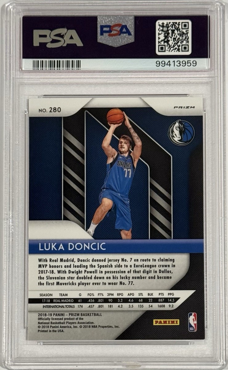 2018 Prizm #280 Luka Doncic Pink Ice Prizm Rookie RC PSA 9 Mint | eBay