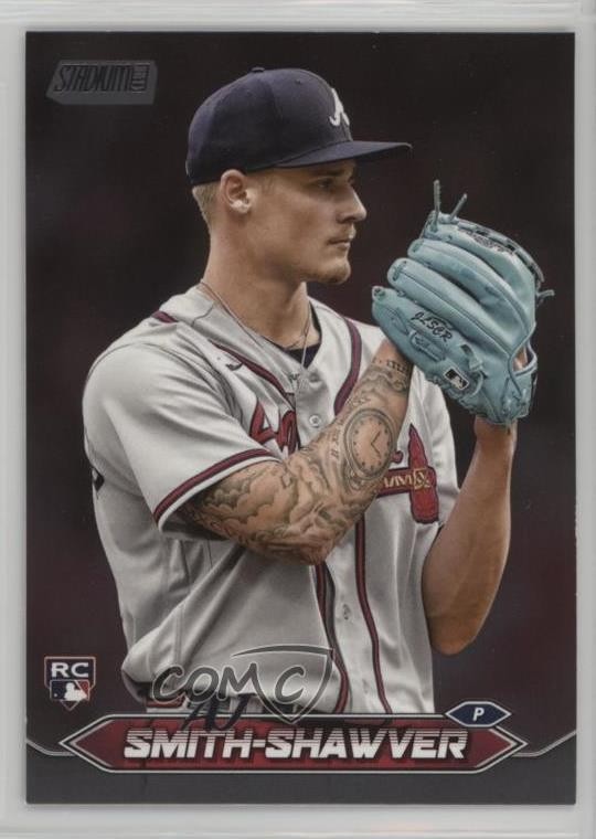2024 Topps Stadium Club Black Foil AJ Smith-Shawver #55 h6c