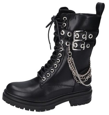 DOCKERS BY GERLI Boots schwarz Ketten Biker Rocker Punk Gr.37