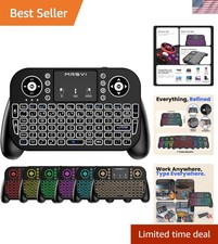 Portable Bluetooth Keyboard with Touchpad  7-Color Backlight for Multimedia