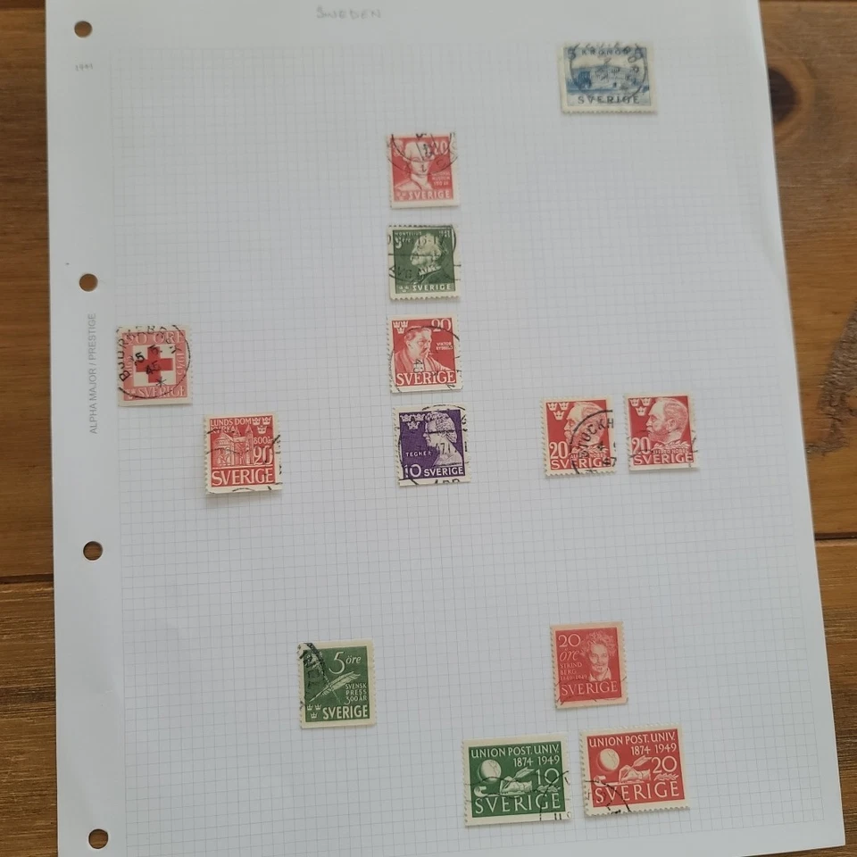 Шведские марки на 3 страницах - Изображение 4 из 4