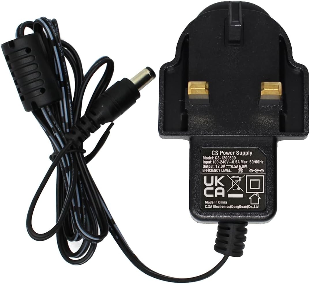 Security-01 AC to DC 12V 0.5A 500mA Power Adapter Supply, Plug 5.5mm x 2.1mm, f