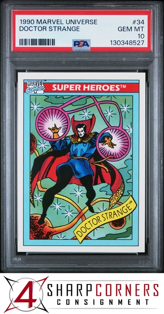 1990 Marvel Universe #34 Doctor Strange PSA 10