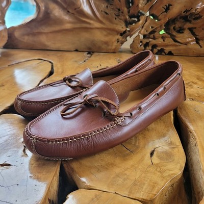 Cole Haan Mens Gunnison Driving Loafers 11.5D Brown Leather Casual Luxury