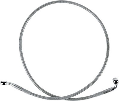 Drag Specialties Std Length Front Stainless Steel Brake Line Kit-Clear-640112