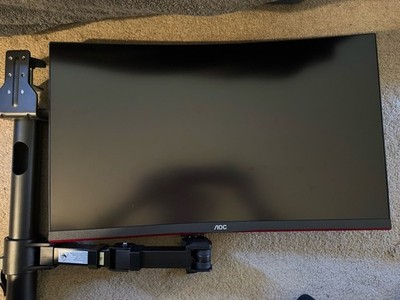 Gaming Monitor AOC C27G2 27'' Super Curved Frameless  With monitor arm