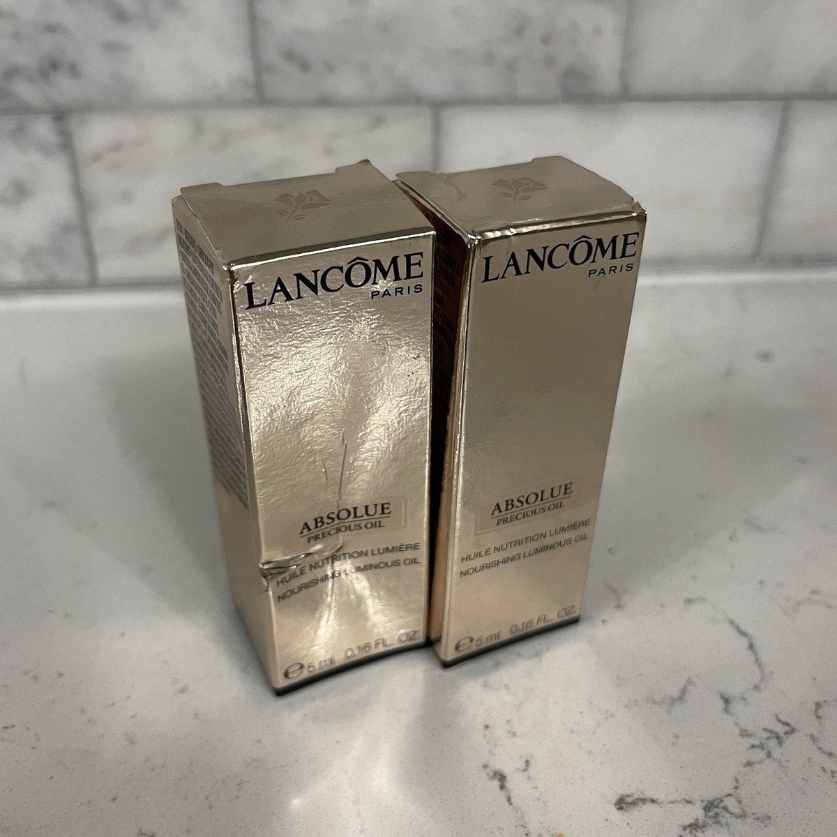 Lot Of 2 LANCOME ABSOLUE PRECIOUS Oil Nourishing Luminous 5ml Each