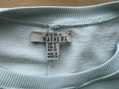 ZARA Sweatshirt mint, Gr. S, New York Town of Hipsters - Bild 5 von 6
