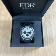 Citizen Eco-Drive Chronograph White Dial Mens Watch Boxed