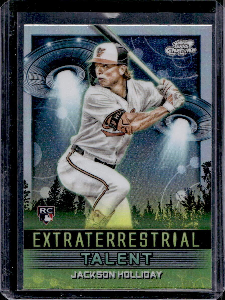 Jackson Holliday 2024 Topps Chrome Cosmic #ET-8 Extraterrestrial Talent Rookie