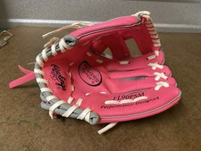 Rawlings Baseball Youth Glove PINK Right Hand Throw 9 Inch  PL90PSM