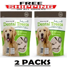 2 PACK - Member's Mark Dental Chew Treats for Dogs 30 Count (Total 60 Treats)