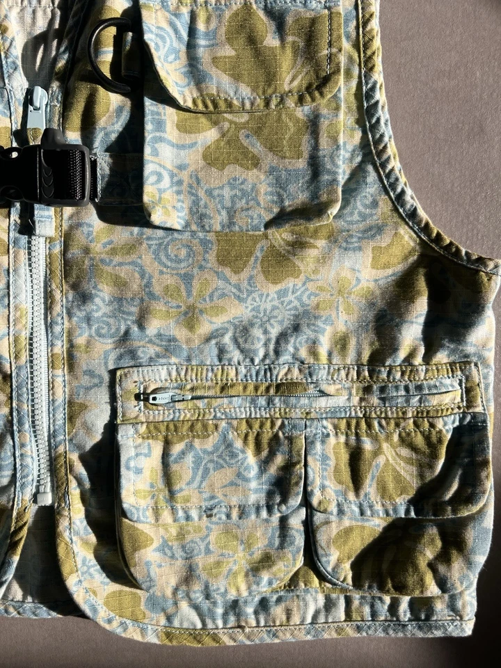 Chaleco de pesca con mosca LL Bean para niños talla 10. NUEVO SIN ETIQUETAS. Nunca usado. Floral de alta resistencia Foto 2 de 4