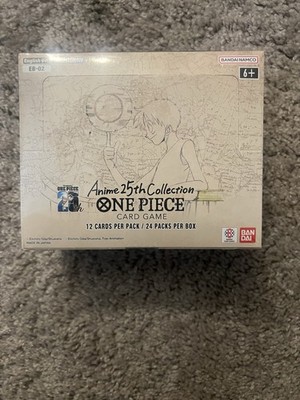 eb 02 booster box english One Piece TCG EB-02 English Anime 25th Collection Booster Box, New with  Seal