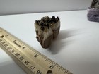 3 reiki carved crystal cluster mineral specimens carved skulls quarts skulls — photo 3