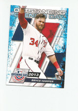 2021 TOPPS OPENING DAY OUTSTANDING OPENING DAYS #OOD4 BRYCE HARPER