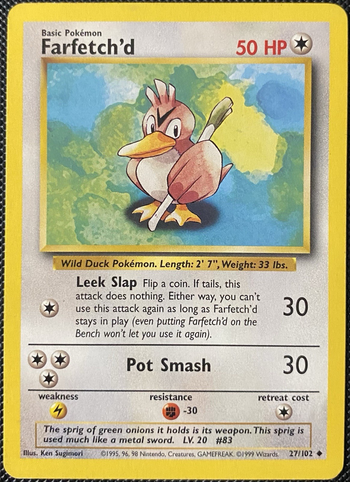 Farfetch'd 027/102 Base Set Regular - Pokémon Card