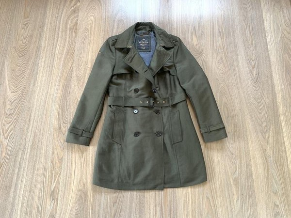 Women Superdry Trench Coat Olive S