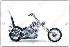 Cpt America Panhead Promo Photo on a 12" x 8" Aluminum Sign Made in USA