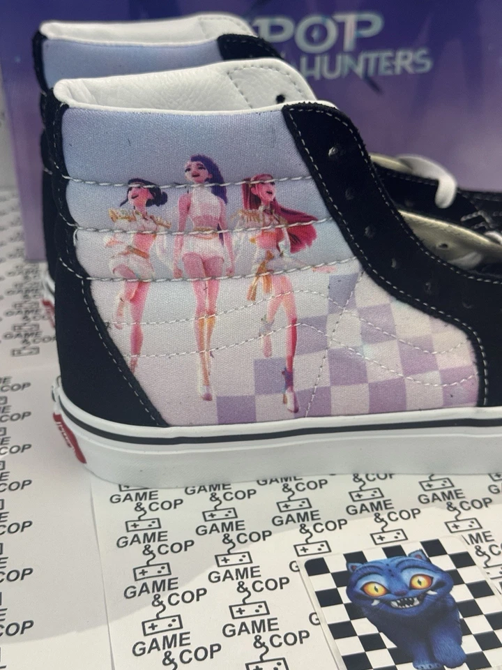 Kpop Demon Hunters x VANS Sk8-Hi Golden Rumi Zoey Mira, GS Talla 5.0 Mujer 6.5US Foto 2 de 4