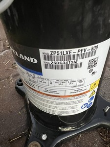 COPELAND SCROLL COMPRESSOR model ZP51LXE - PFV-800 year 2025- 220v single ph