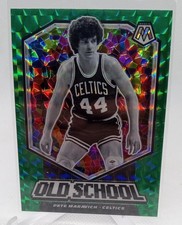 2019-20 Panini Mosaic - Old School Pete Maravich #17 Green Mosaic Prizm