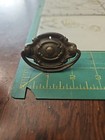 Vintage Antique Ornate Fancy Brass Drop Handle Drawer Pull — photo 3