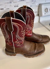 Durango® Men's Maverick XP™ Ventilated w/InsulKul™ Work Boot Brown/Crimson 9.5M