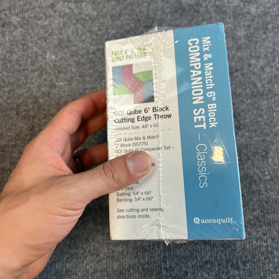 Accuquilt GO! Qube 6" Mix & Match Classics Companion Set SELLADO NUEVO Foto 4 de 4