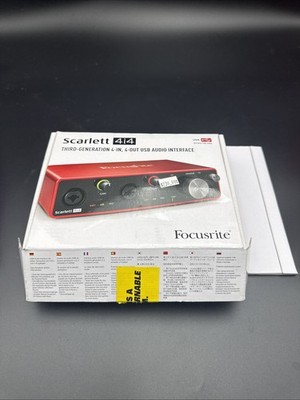 Focusrite Scarlett 4i4 3rd Gen 4x4 USB Audio Interface
