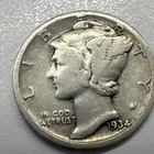 1934 MERCURY SILVER DIME ACTUAL COIN Get Today & Save Upgrade Your Collection