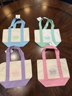 Trader Joe's Canvas Tote Bags 4-Pack Logo Multicolor Reusable 13x6x12 in — photo 6